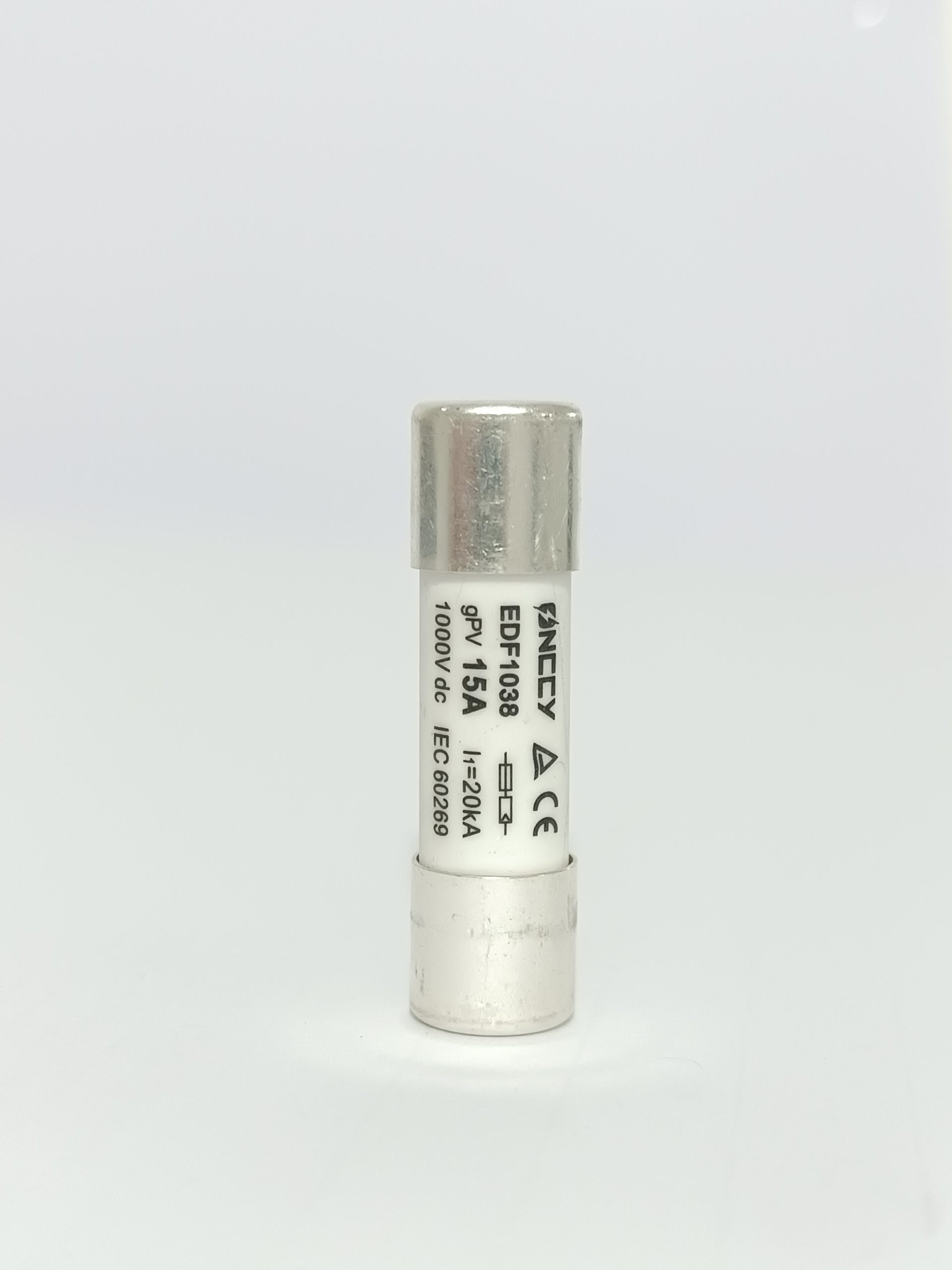 فیوز استوانهای 15 آمپر 38*10 میلیمتر 1000 ولت DC برند ONCCY