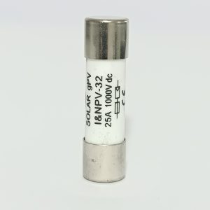 فیوز استوانهای 2۵ آمپر ۳۸*10 میلیمتر ۱۰۰۰ ولت DC برند ONCCY