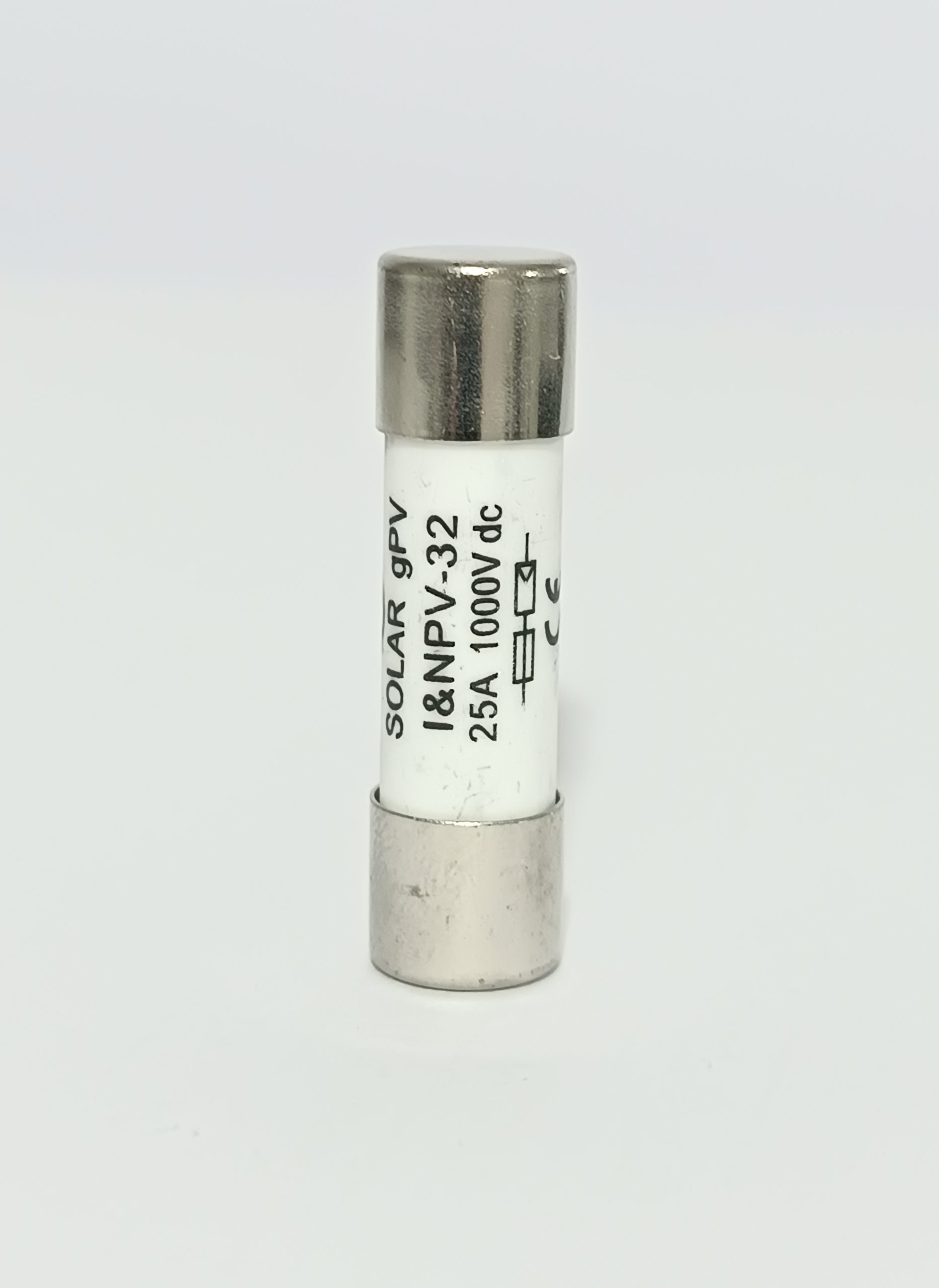 فیوز استوانهای 2۵ آمپر ۳۸*10 میلیمتر ۱۰۰۰ ولت DC برند ONCCY