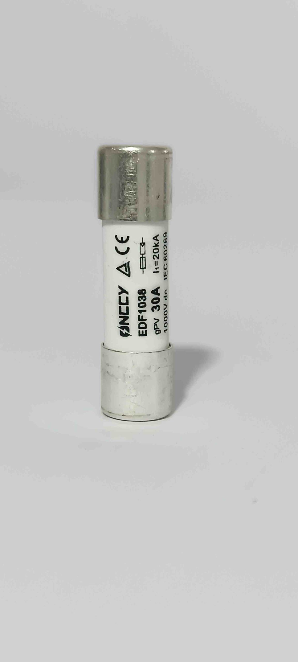 فیوز استوانهای 30 آمپر ۳۸*10 میلیمتر ۱۰۰۰ ولت DC برند ONCCY